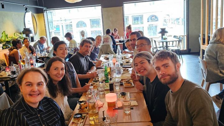 A team dinner