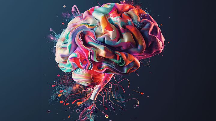A stylised representation of a brain