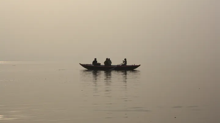 Morning on the Ganges, Varanasi, India. 