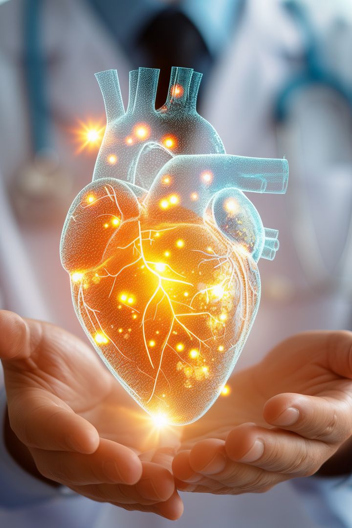 A graphic of a heart
